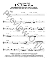 (Everything I Do) I Do It For You piano sheet music cover